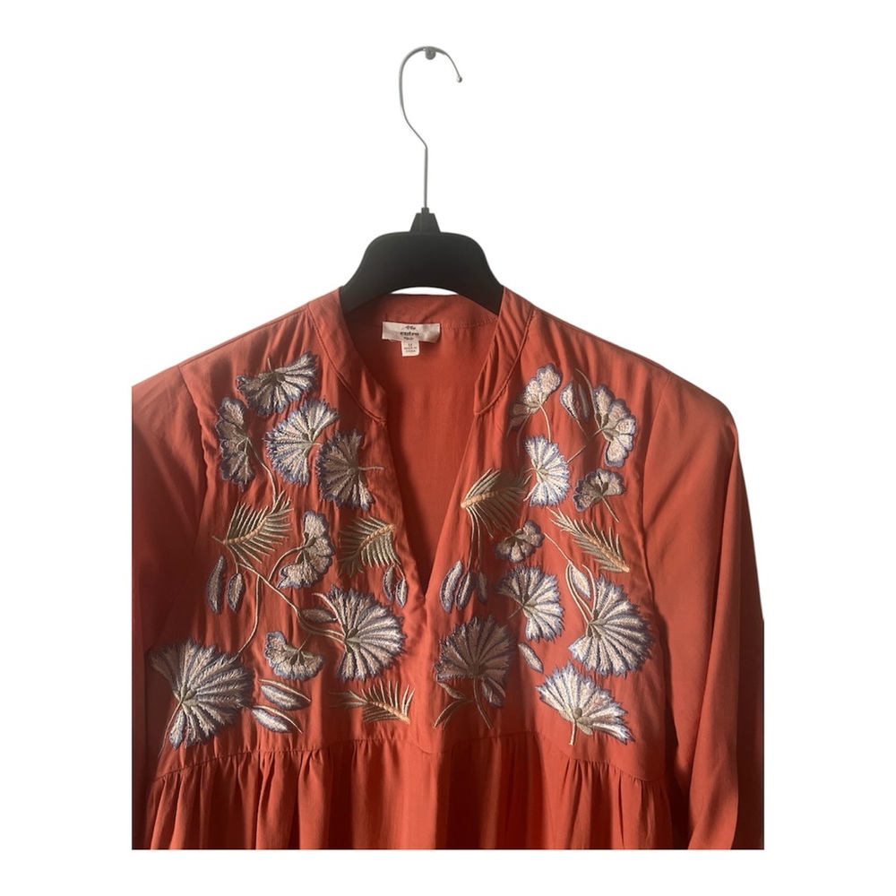 Entro Colorful Stylish‎ Coral Floral Dress, Size M - Picture 3 of 11